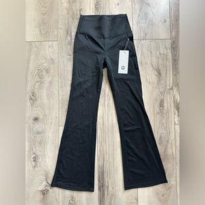 New Mix Flare Black High Waisted Leggings – Size S | NWT